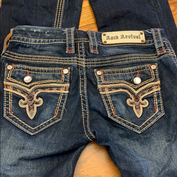 Rock Revival Denim - Dark wash rock revival boot cut jeans
